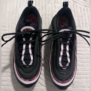 Nike air max 97 black woodgrain shoes
